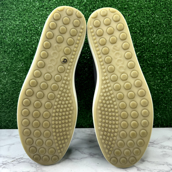 Ecco Soft 7 Low Bootie Dark Shadow Shoes Women's Size 10 Slip On Zip - Picture 8 of 10